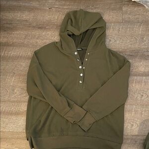 Fashion Nova Olive Green Hoodie